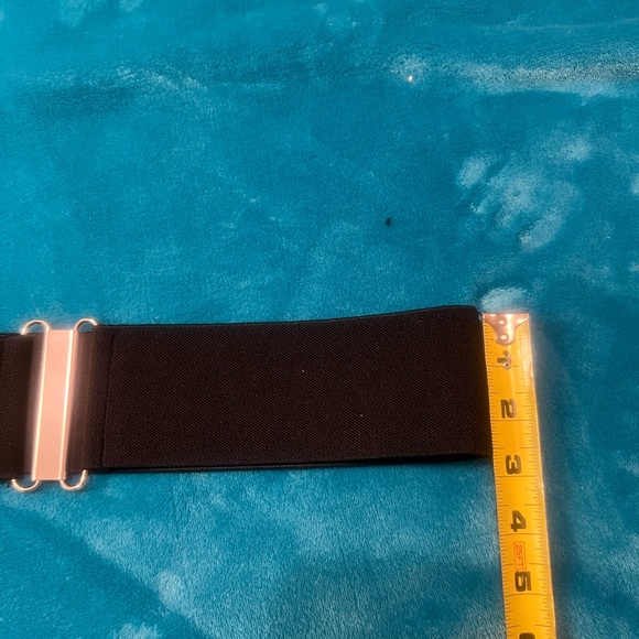 Black belt with silver hardware. - Picture 2 of 5